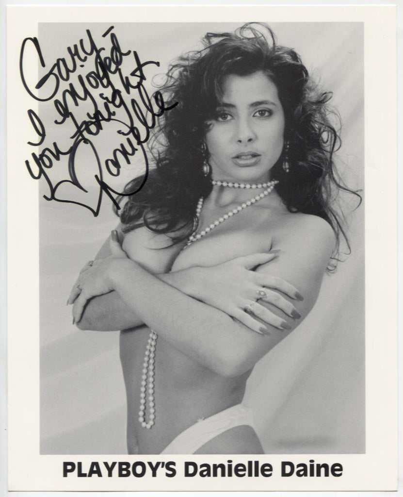 Danielle Daine Playboy Autographed 8"x10" Photo w/COA WWE6-148