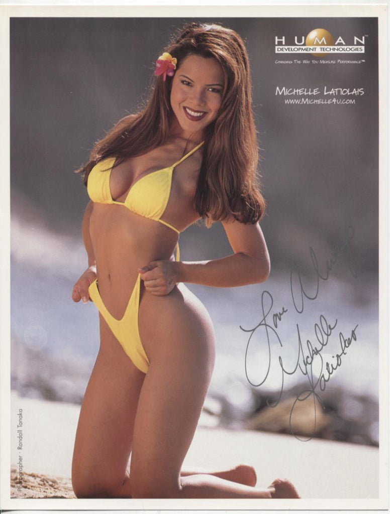 Michelle Latiolais Adult Actress Autographed 8.5"x11" Photo w/COA WWE7-47