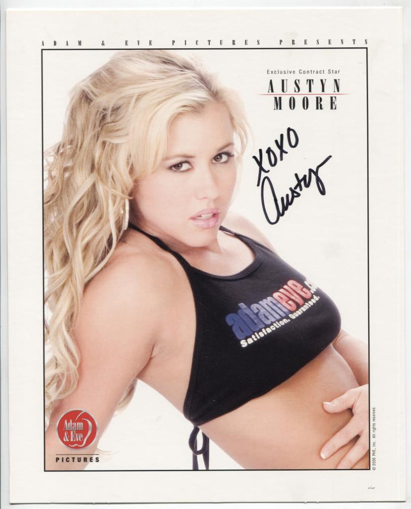 Austyn Moore Adult Actress Autographed 8"x10" Promo Photo w/COA WWE7-101