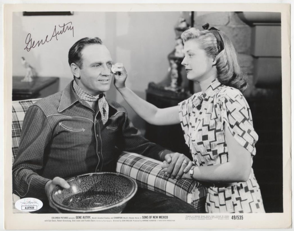 Gene Autry Actor Autographed 8"x10" Photo w/JSA COA WWE10-5