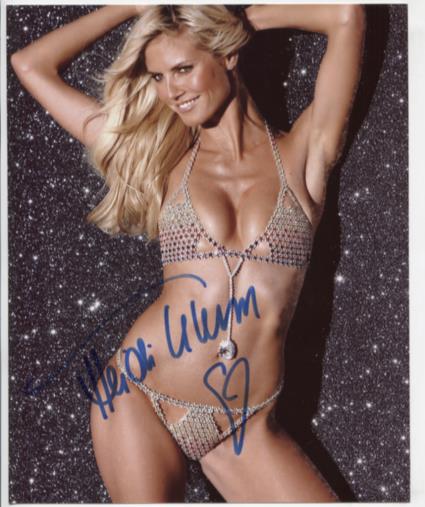 Heidi Klum Model Autographed 8"x10" Photo w/COA WWE11-1