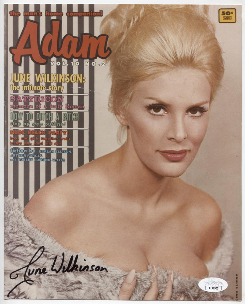 June Wilkinson Actress Autographed 8"x10" Mag Photo Print w/JSA COA WWE10-134