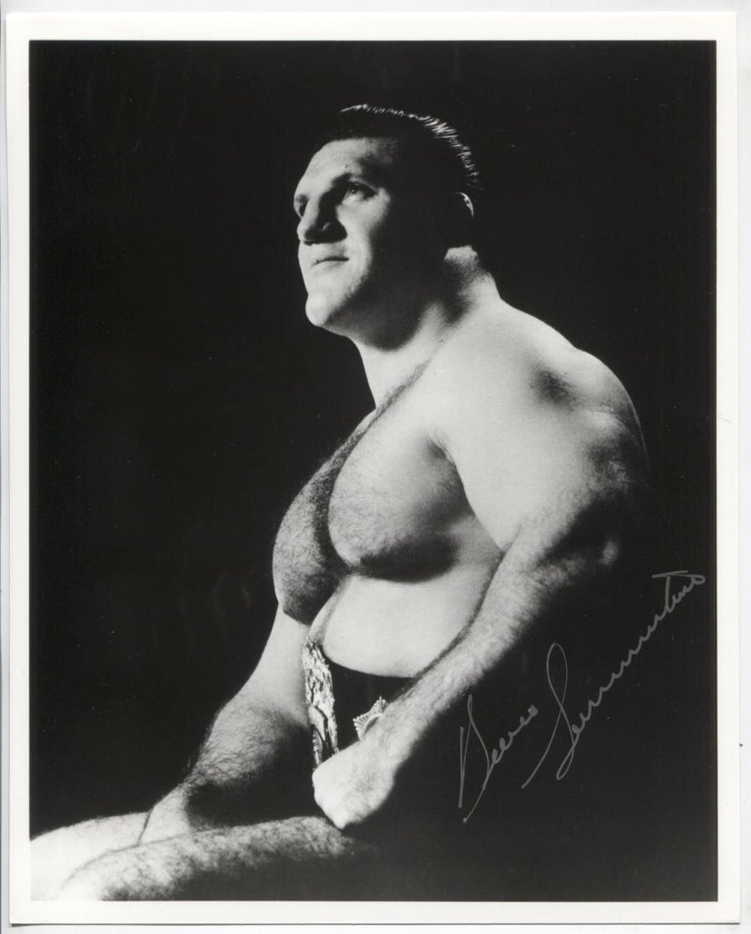 Bruno Sammartino Wrestler Autographed 8"x10" Photo w/COA WWE10-45