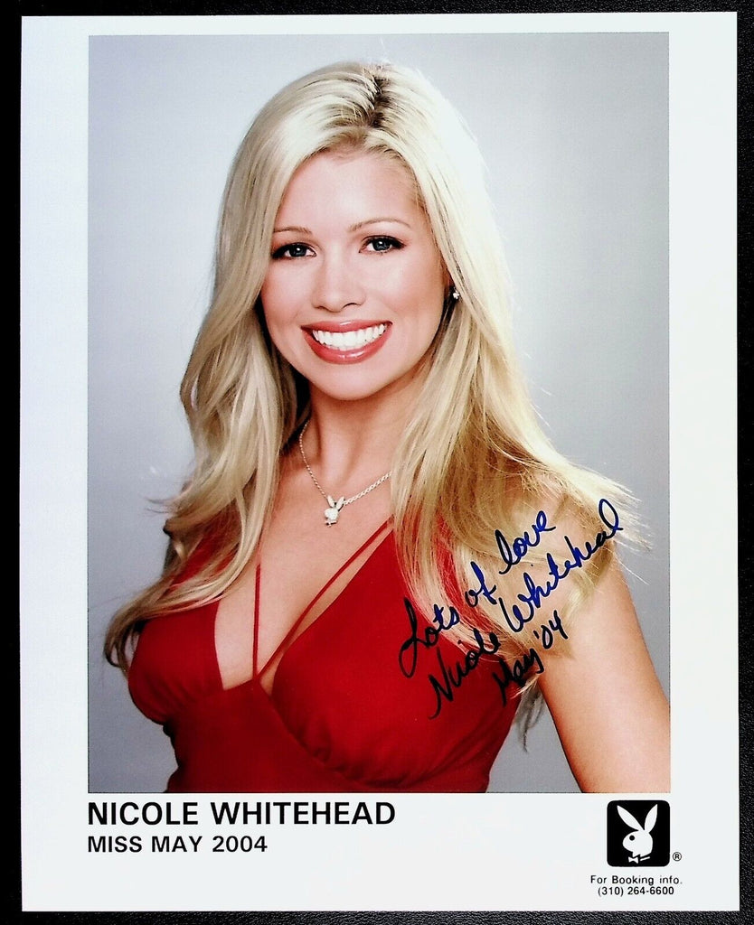 Nicole Whitehead Playboy Autographed 8"x10" Photo w/COA WWE12-41