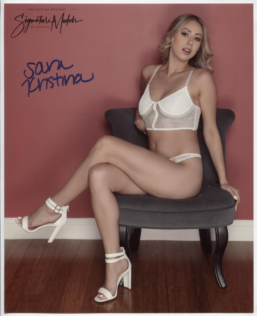 Sara Kristina Playboy Autographed 8"x10" Photo w/COA WWE14-8