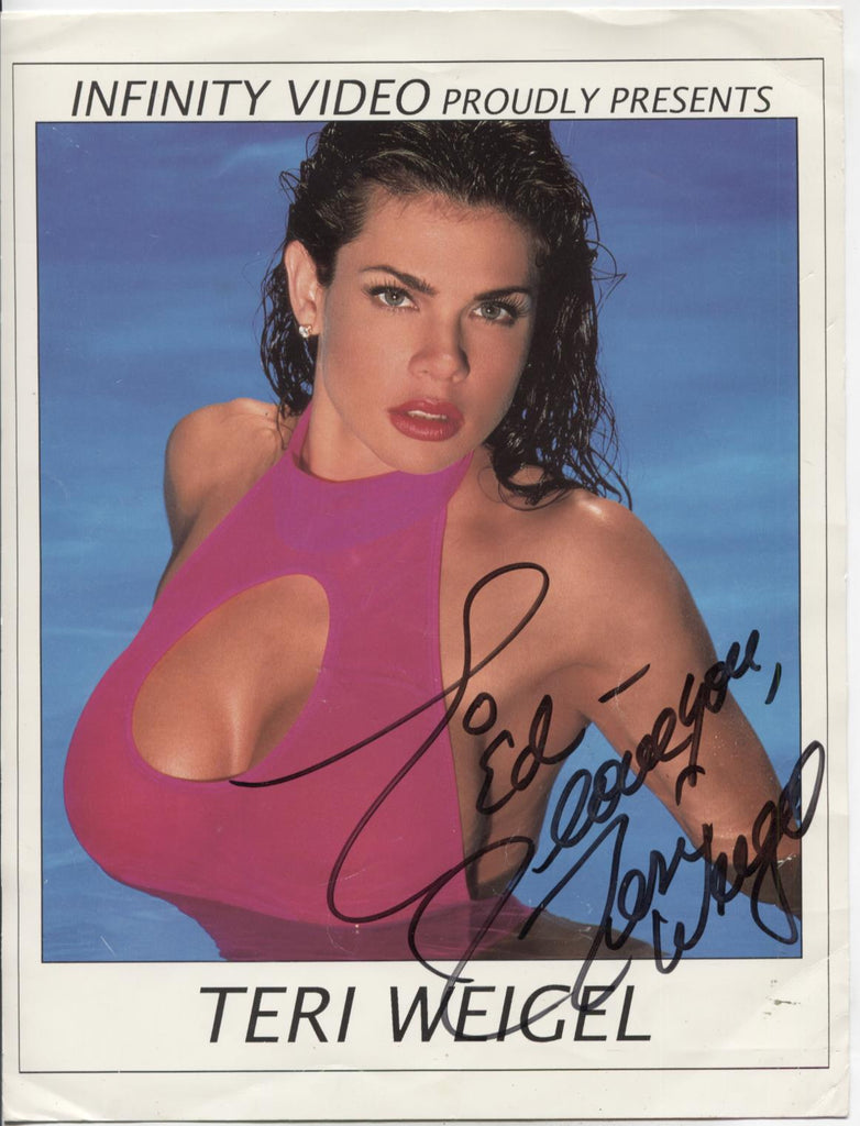 Teri Weigel Adult Actress Autographed 8.5"x11" Photo w/COA WWE14-31