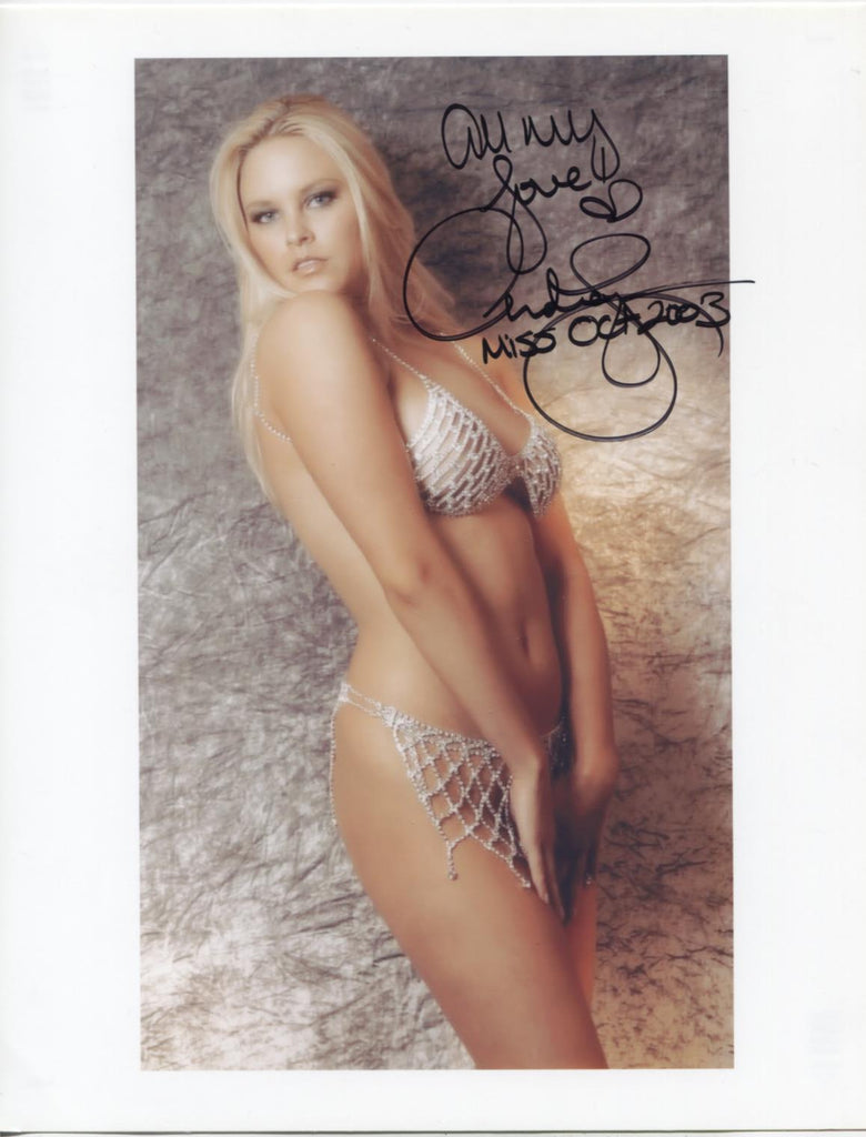 Audra Lynn Playboy Autographed 8.5"x11" Photo w/COA WWE14-25