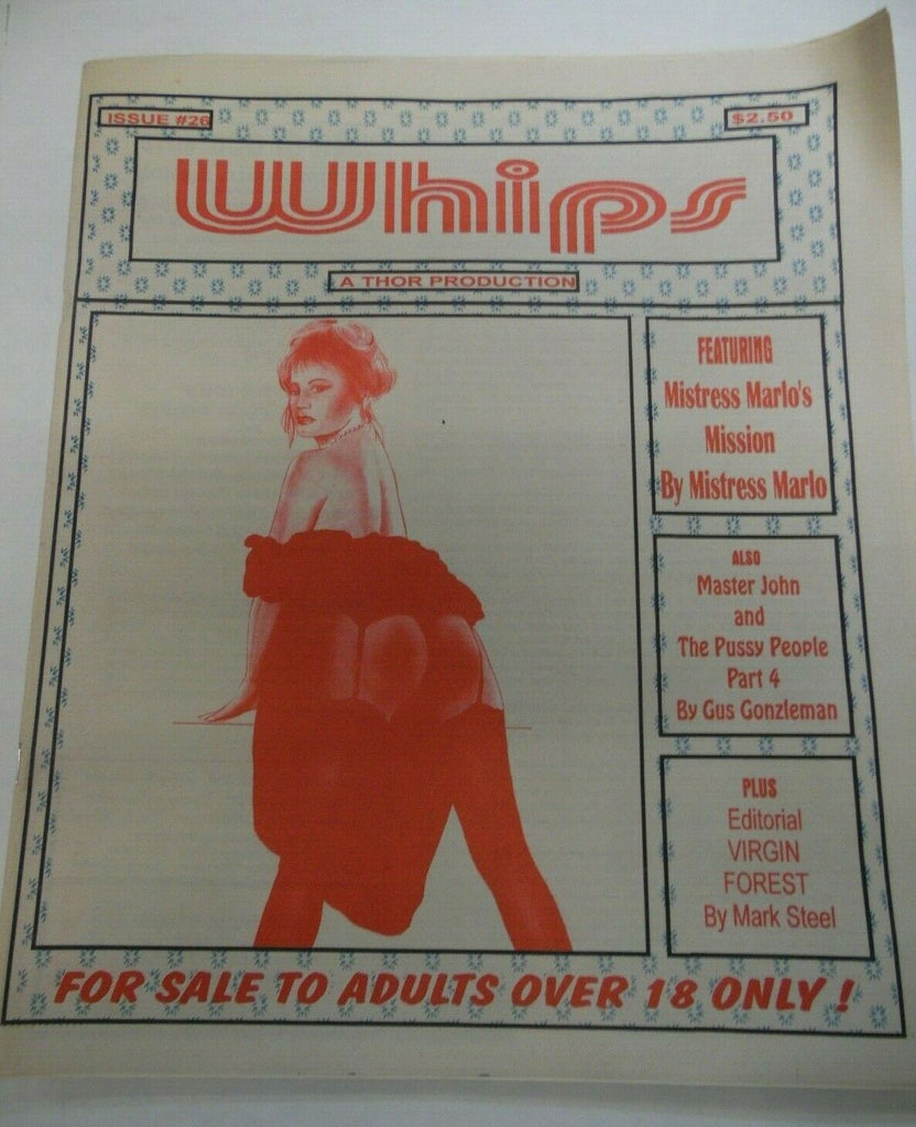 Whips Fetish Newspaper Mistress Marlo's Mission #26 1990's 120719lm-ep
