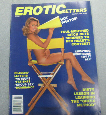 Erotic Letters Adult Magazine Voyeurs/ Fetishes March 1988 vg 031515lm-ep