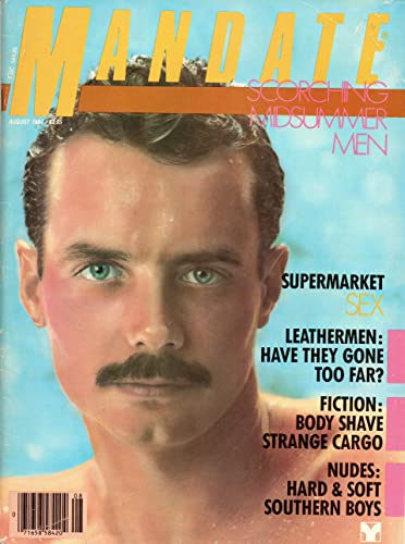 MANDATE Magazine August 1984 Nude Watercolors - Mamie Van Doren - Mark Rebel - Gay Norway