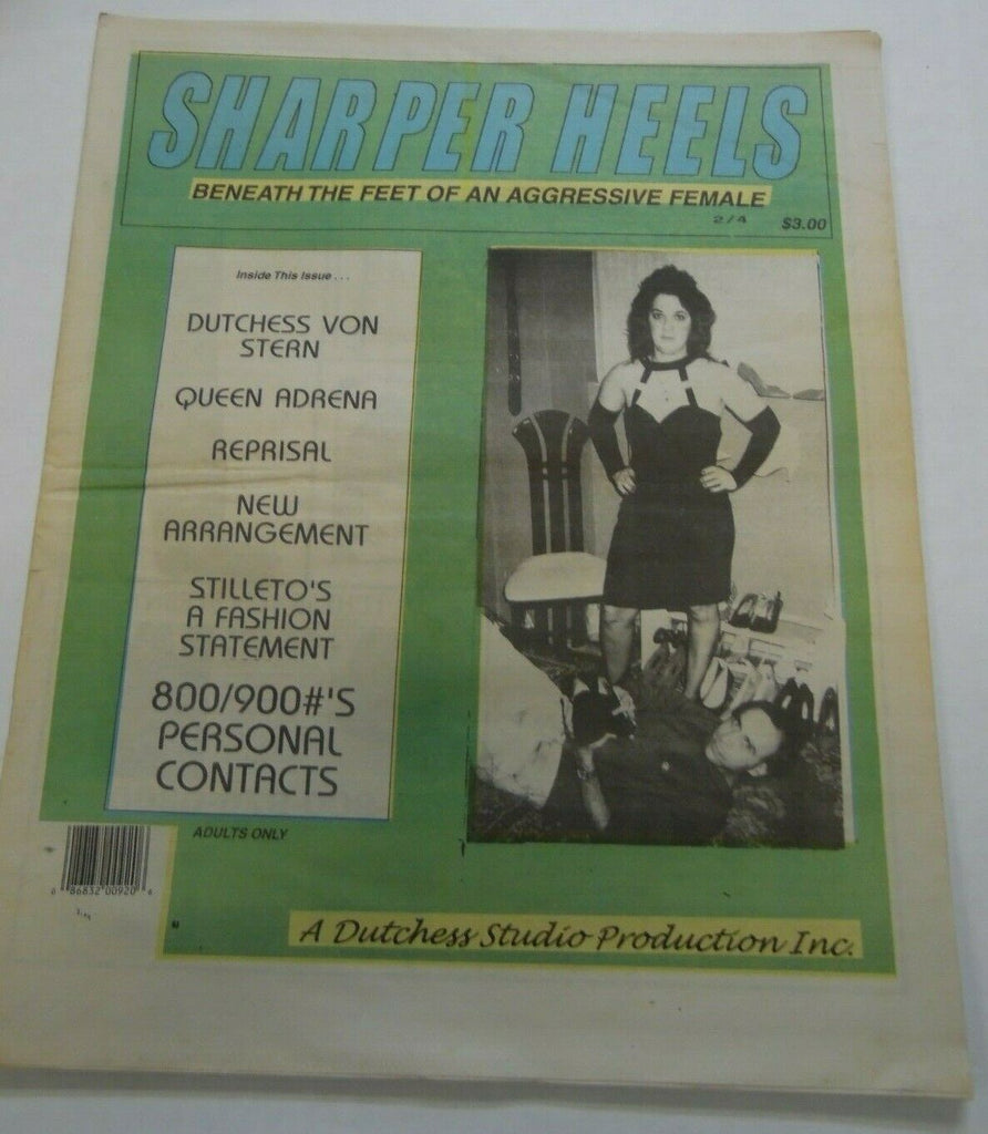 Sharper Heels Fetish Newspaper Dutchess Von Stern #2 vol.4 1997 013020lm-ep