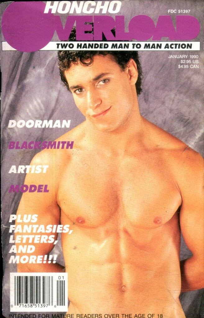 Honcho Overload Gay Magazine Doorman January 1990 112818lm-ep
