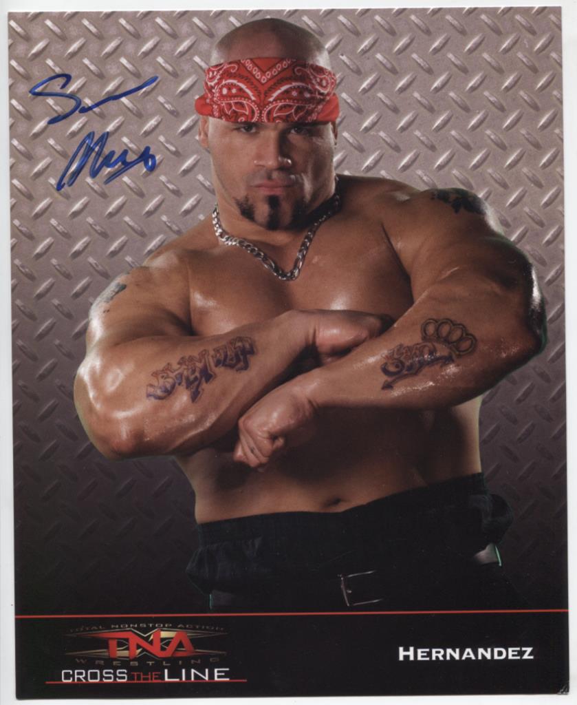 Shawn Hernandez TNA Autographed 8"x10" Photo w/ COA WWE1-23