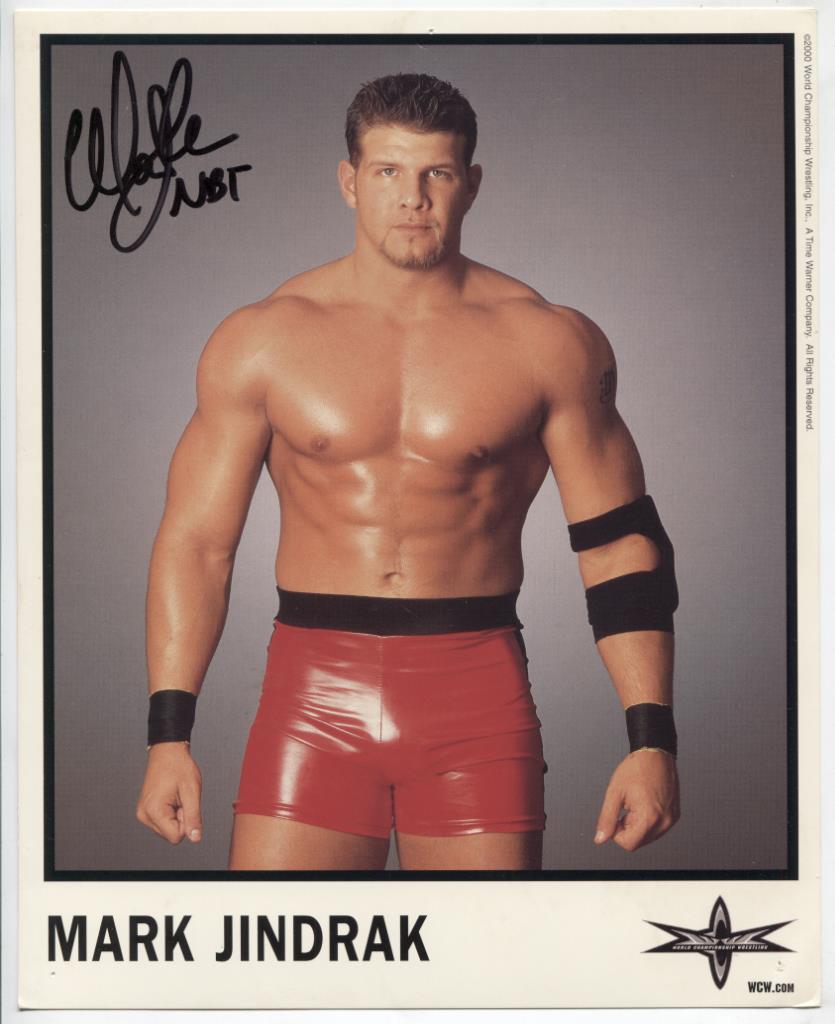 Mark Jindrak WCW Autographed 8"x10" Photo w/ COA WWE1-21