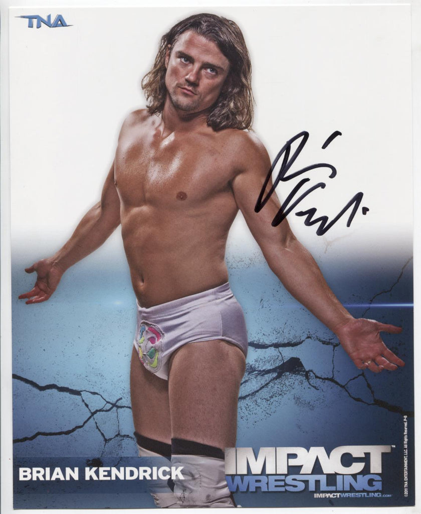 Brian Kendrick TNA Autographed 8"x10" Photo w/COA WWE2-5