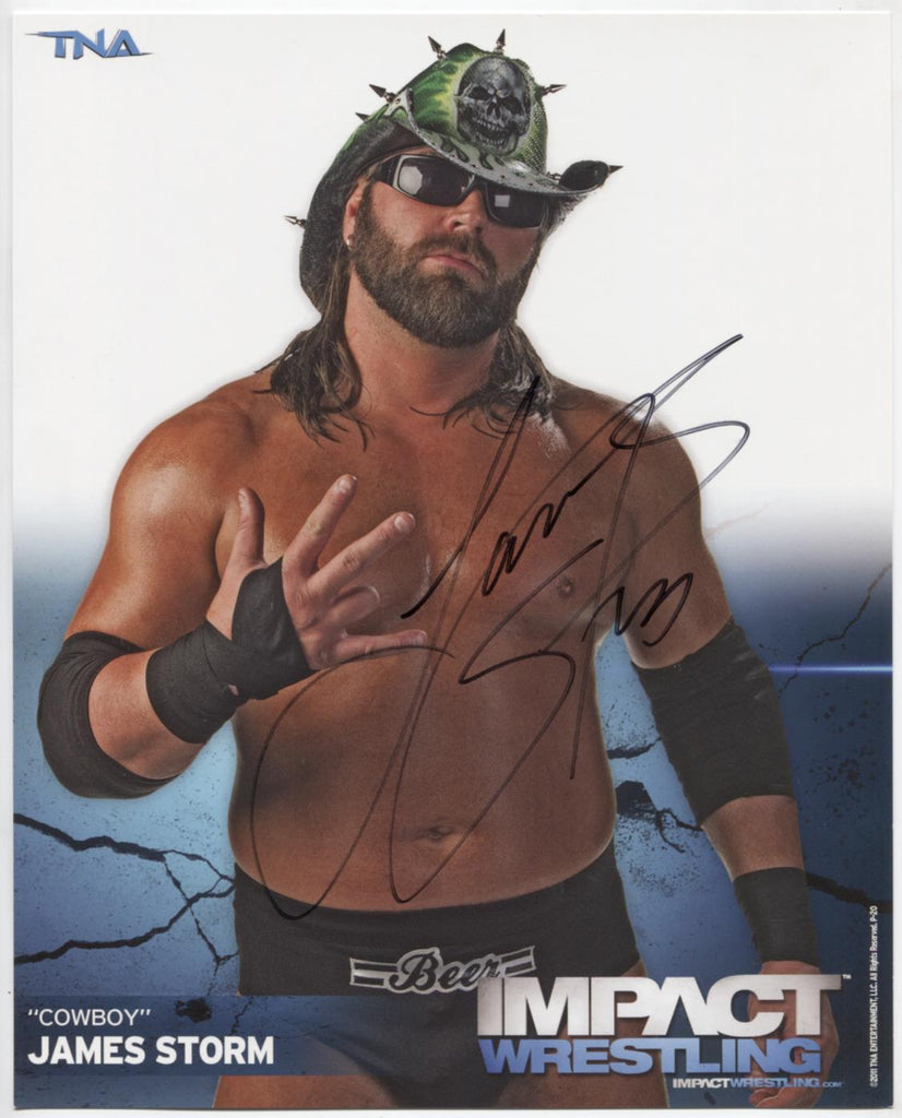 James Storm Cowboy TNA Autographed 8"x10" Photo w/COA WWE2-12