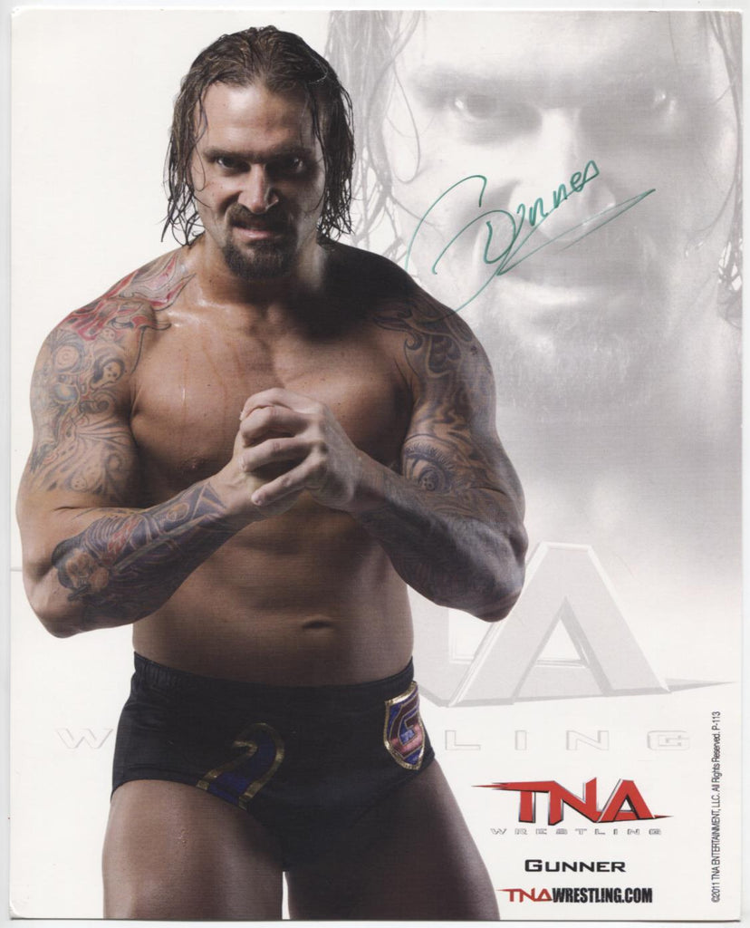 Gunner TNA Autographed 8"x10" Photo w/COA WWE2-9