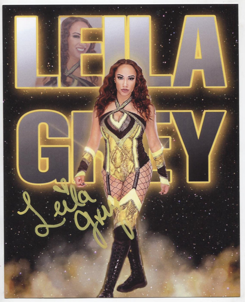 Leila Grey AEW Autographed 8"x10" Photo w/COA WWE2-60