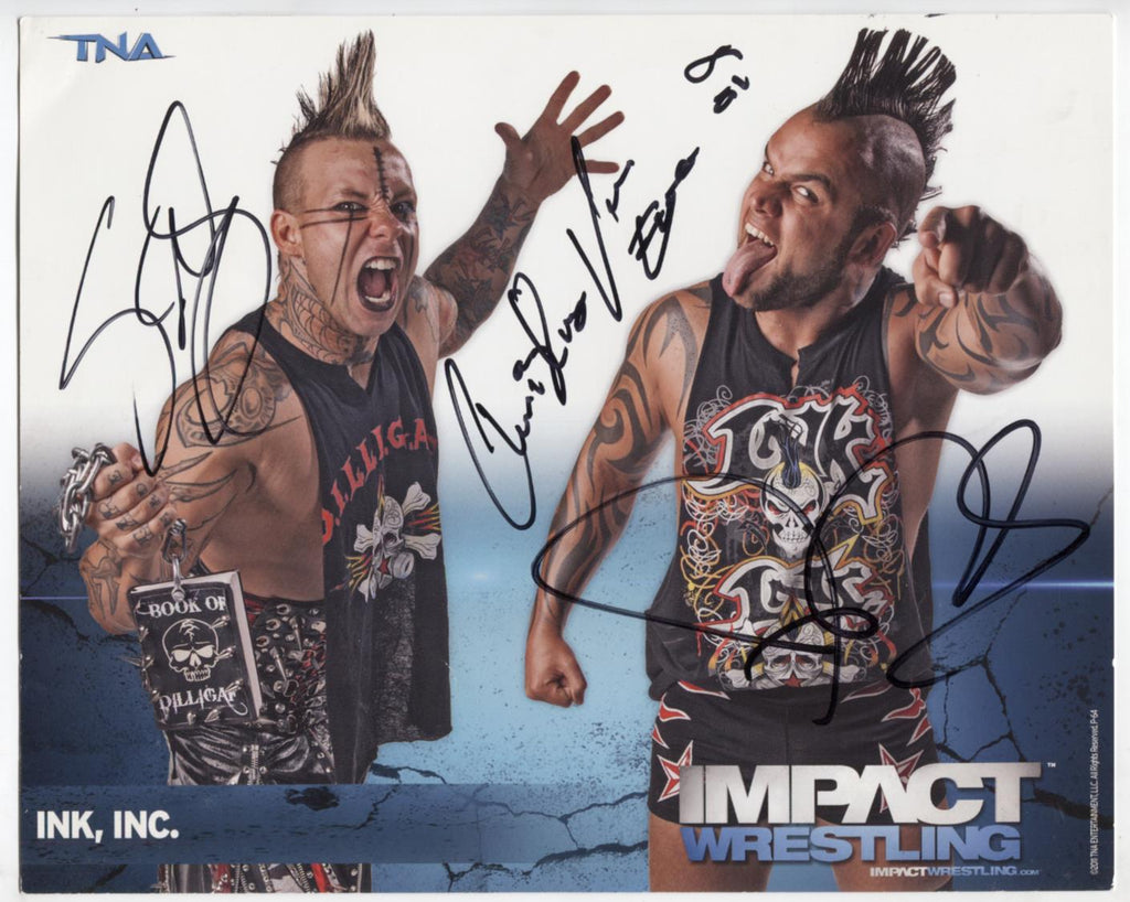 Shannon Moore Jessie Neal Von Eerie TNA Autographed 8"x10" Photo w/COA WWE2-49