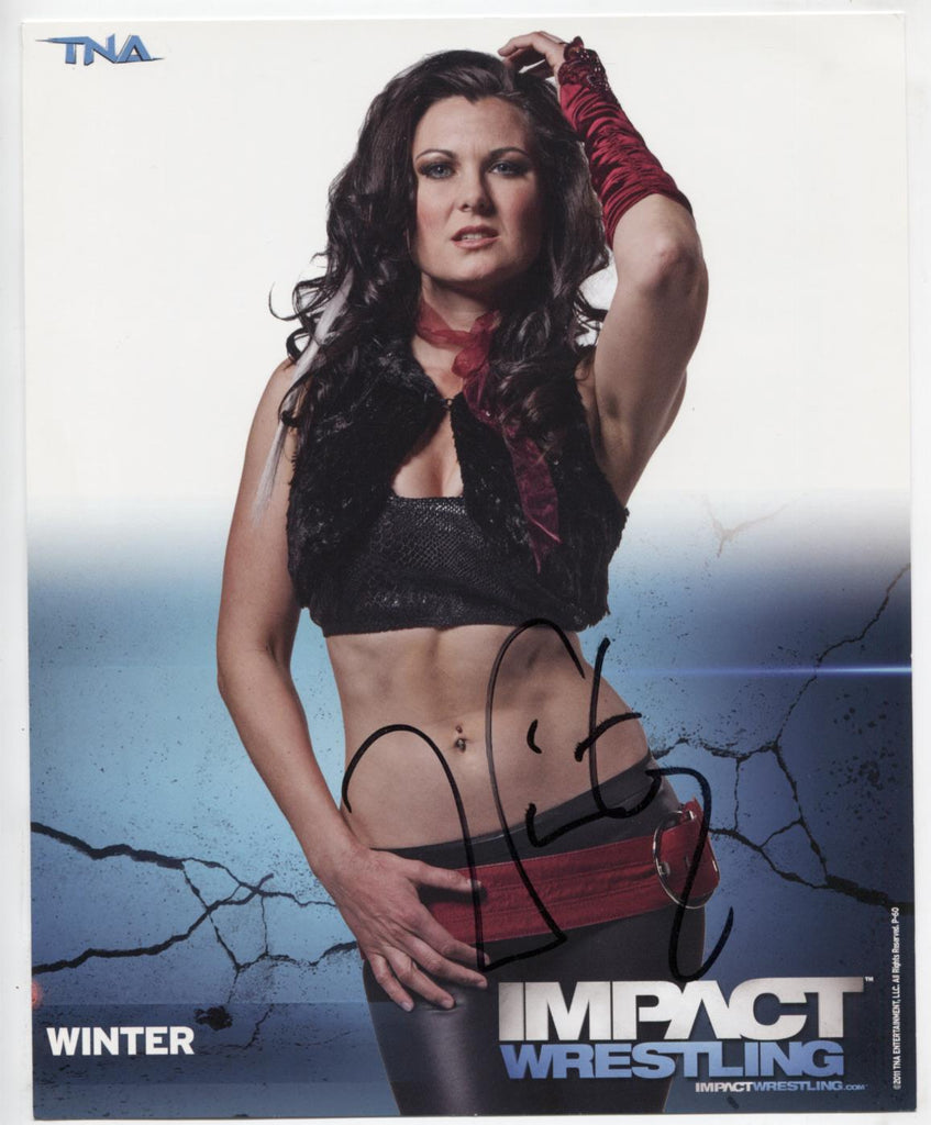 Winter TNA Autographed 8"x10" Photo w/COA WWE2-33