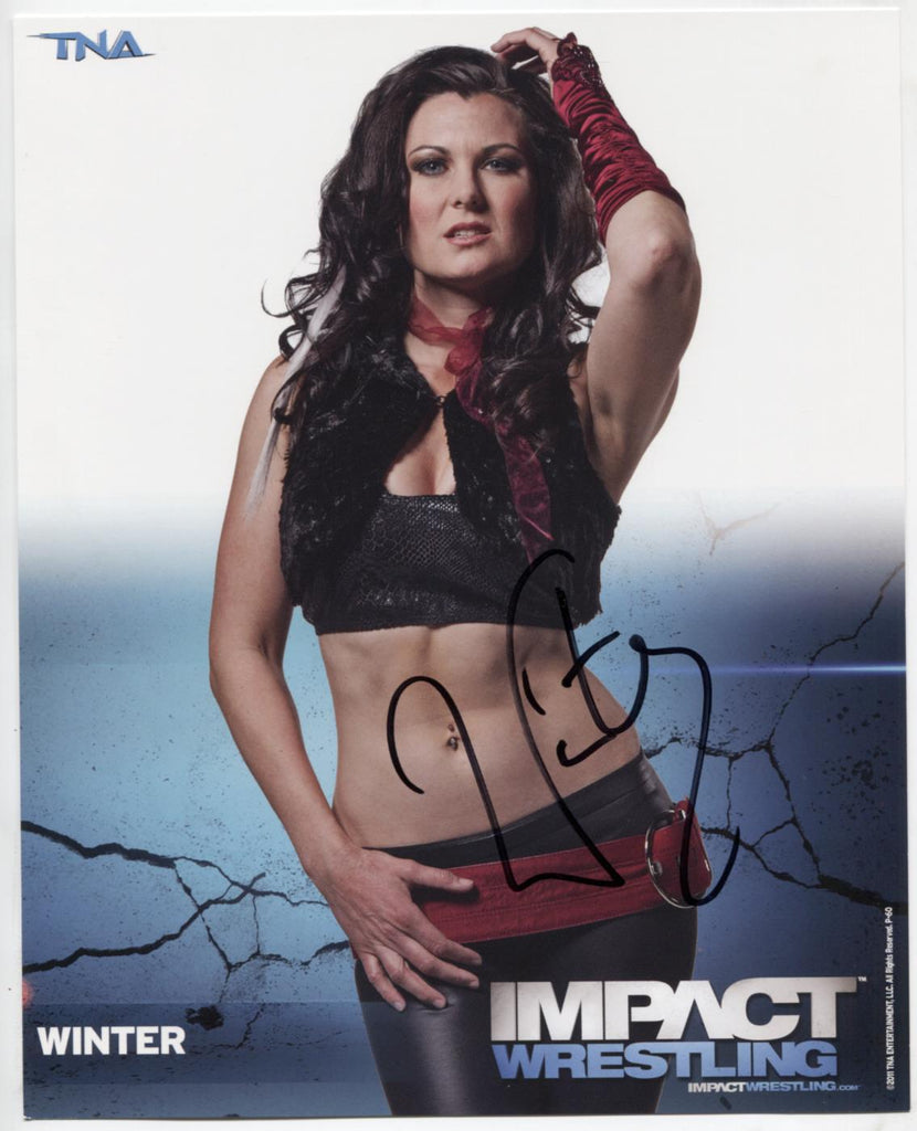 Winter TNA Autographed 8"x10" Photo w/COA WWE2-32