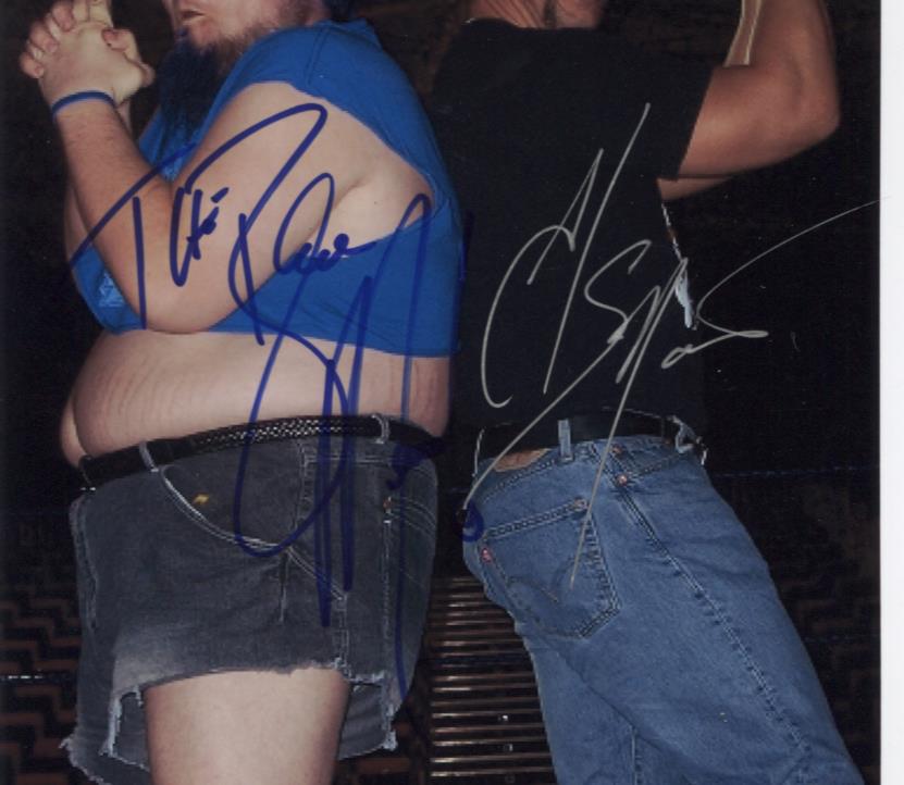 All Snow Blue Meanie WWF Autographed 8.5"x11" Photo w/COA WWE1-133