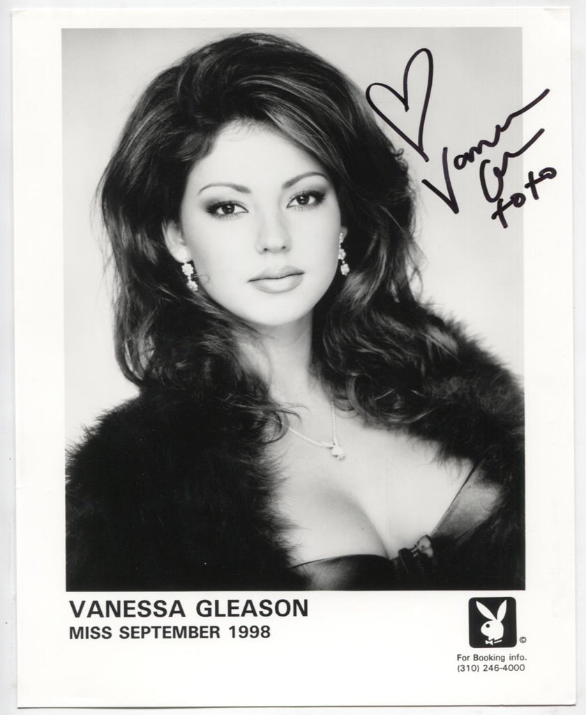 Vanessa Gleason Playboy Autographed 8