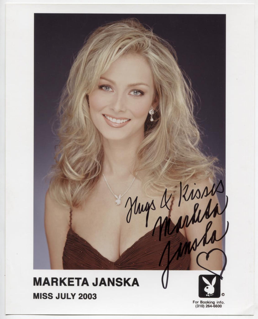 Marketa Janska Playboy Autographed Inscribed 8"x10" Promo Photo w/COA WWE3-4