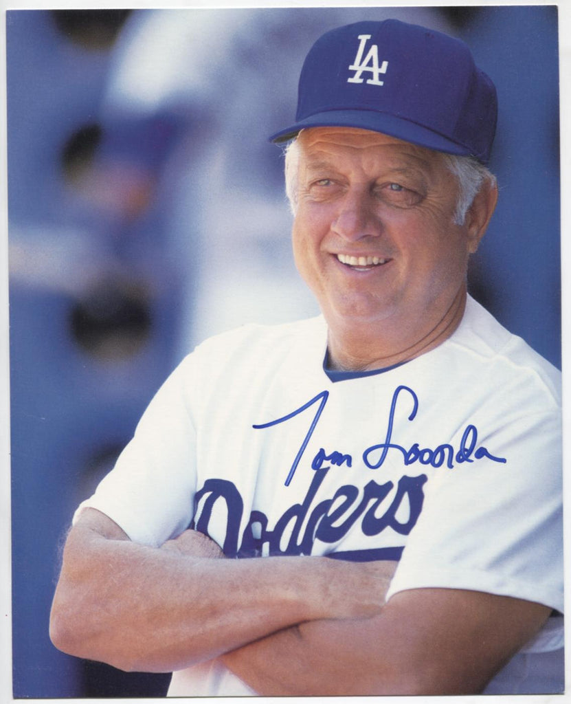 Tom Lasorda Dodgers Autographed 8"x10" Photo w/COA WWE4-84