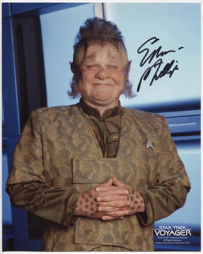 Ethan Phillips Star Trek Voyager Autographed 8x10 Photo w/COA WWE5-89
