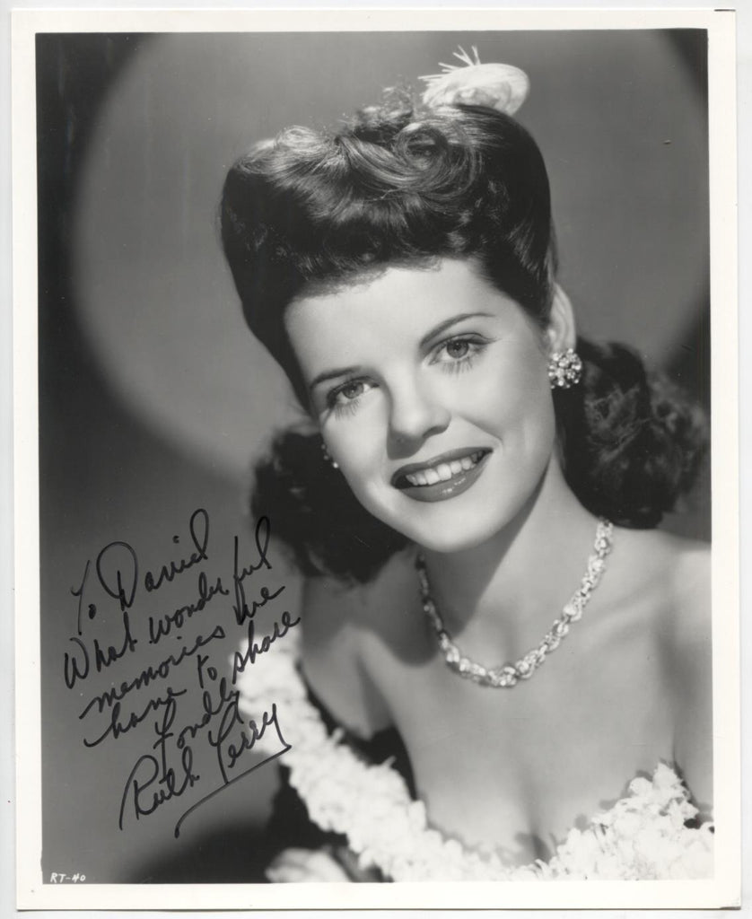 Ruth Terry Singer Actress Autographed 8x10 Photo w/COA WWE5-107