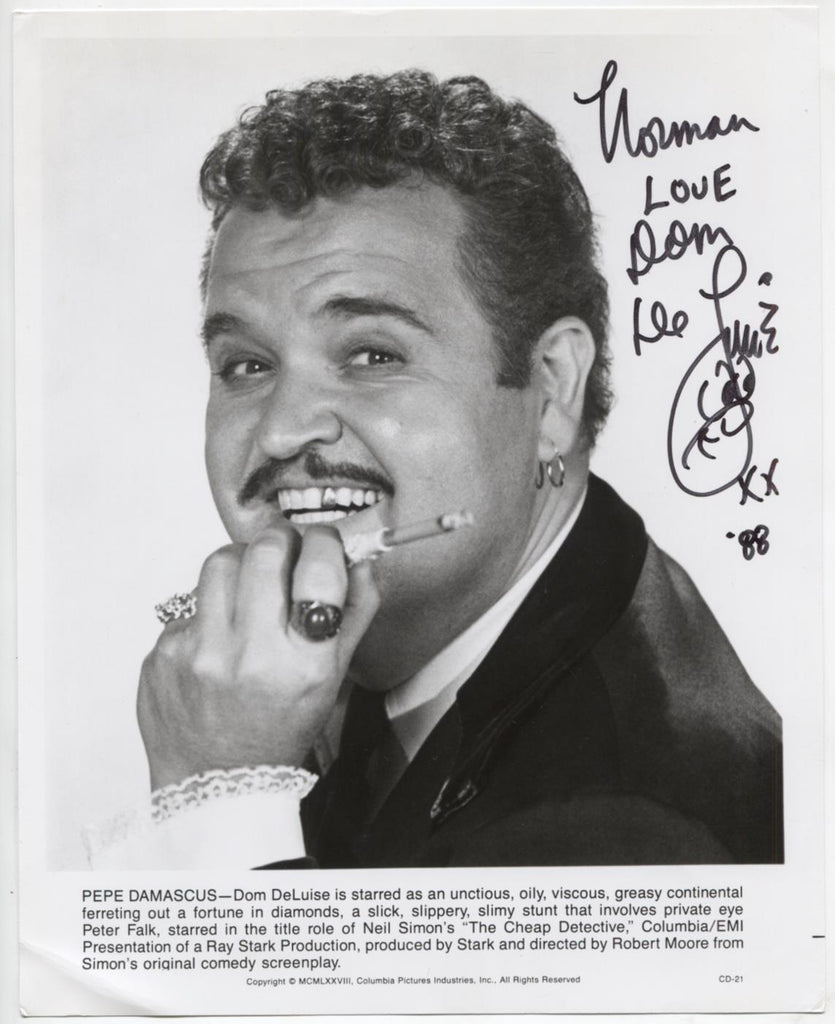 Dom DeLuise Actor Autographed 8"x10" Photo w/COA WWE5-68