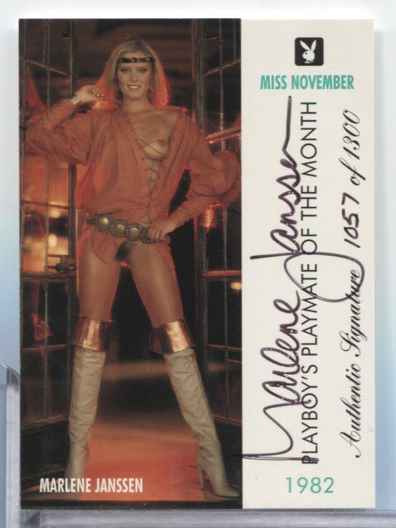 Marlene Janssen Miss November 1998 Playboy Auto 1057/1300 #87 062123MLCD82