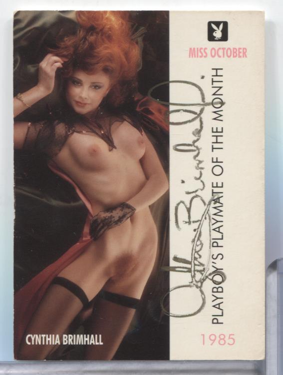 Cynthia Brimhall Miss Oct Autographed 1997 Playboy Card #96 w/COA 062323MLCD149