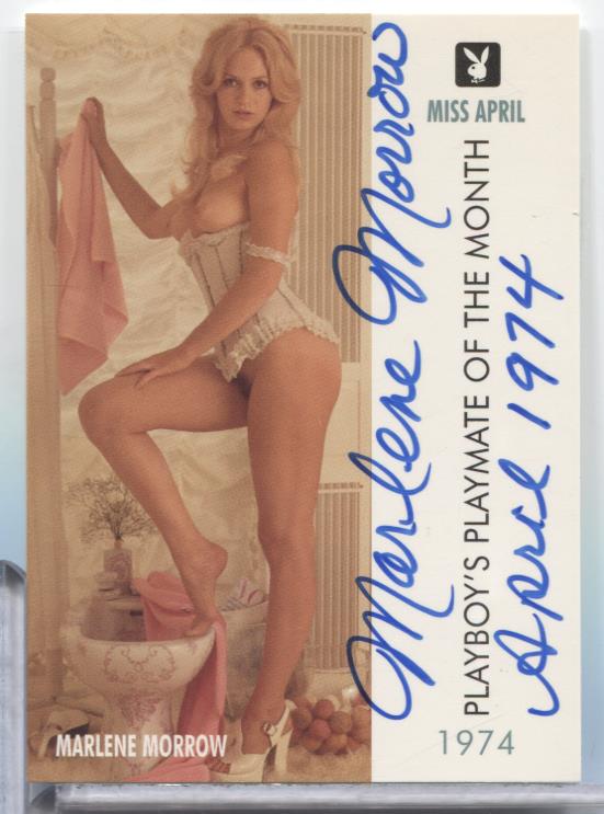 Marlene Morrow Miss April Autographed 1995 Playboy Card #63 w/COA 063023MLCD66