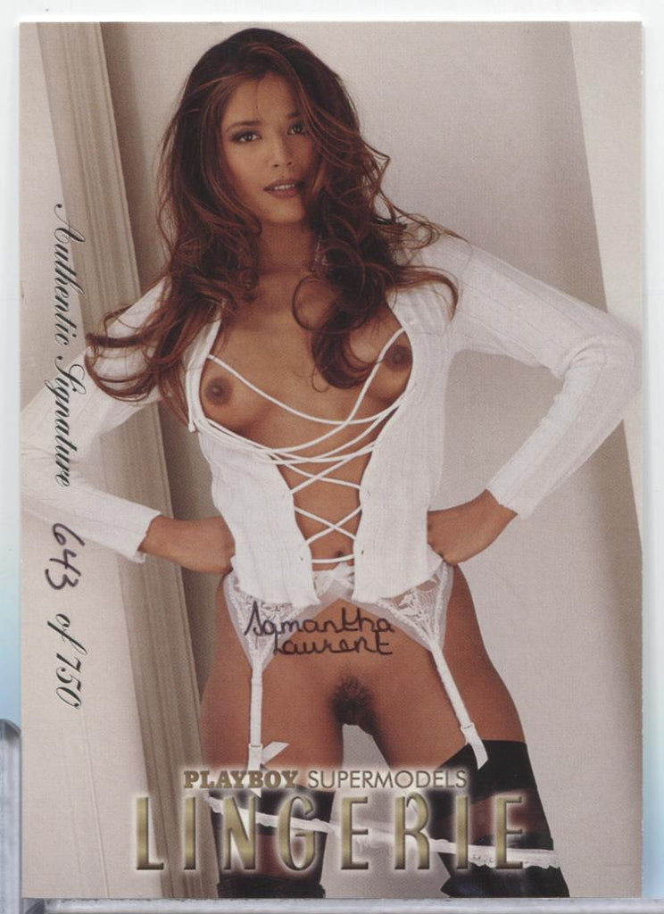 Samantha Laurent 1999 Playboy Lingerie Auto Jumbo 643/750 #20 062923MLCD80
