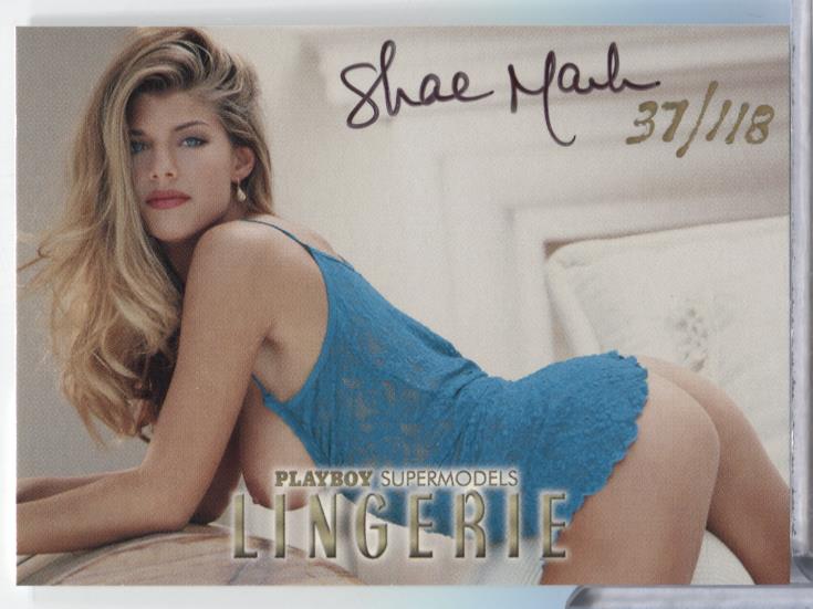 Shae Marks Autographed 1999 Playboy Lingerie Card 37/118 #30 w/COA 062923MLCD32