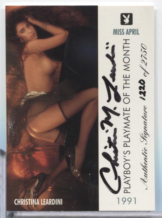 Christina Leardini Miss April 1995 Playboy Auto 1220/2750 #114 063023MLCD127