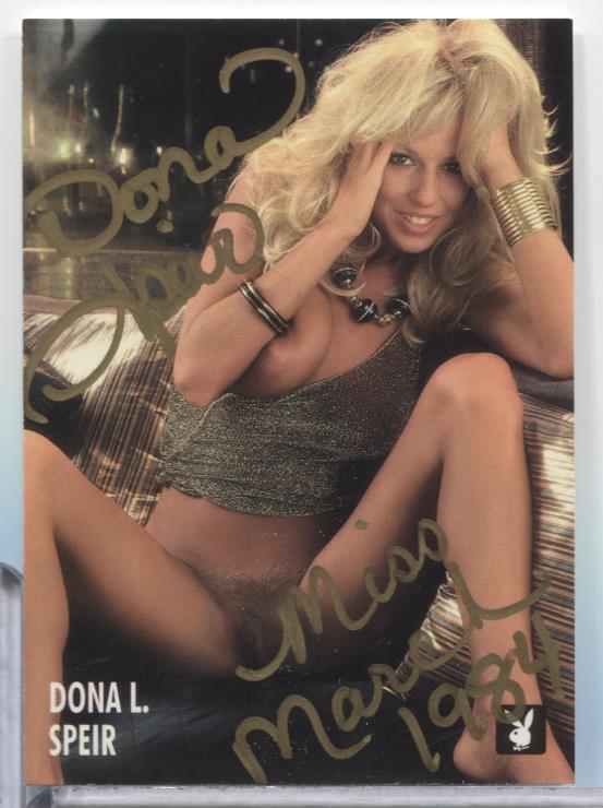 Dona L. Speir Miss March Autographed 1995 Playboy Card #92 w/COA 070623MLCD38