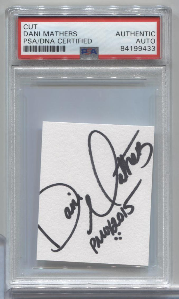 Dani Mathers Playboy Autographed Cut PSA/DNA Certified Authentic 071723MLCD88