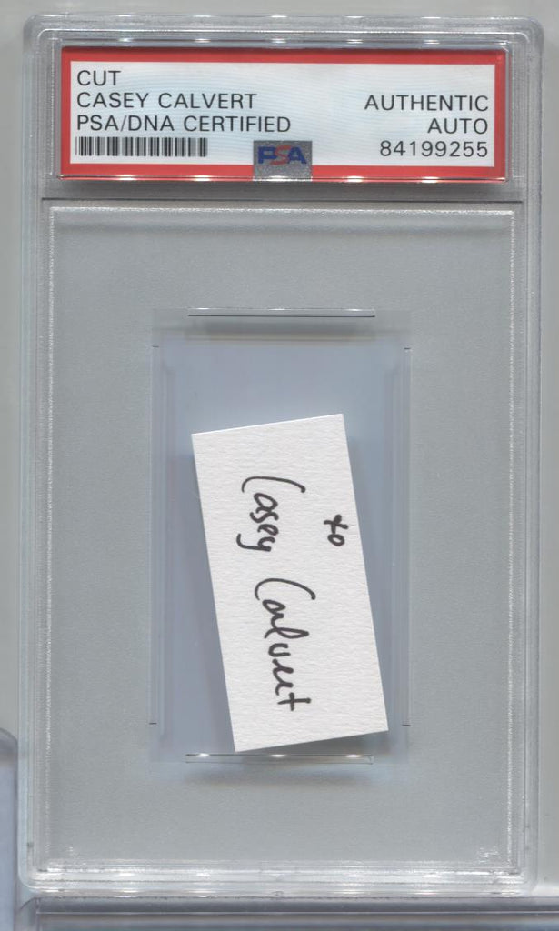 Casey Calvert Playboy Autographed Cut PSA/DNA Certified Authentic 071723MLCD98