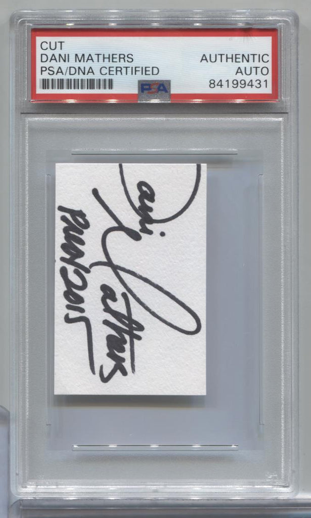 Dani Mathers Playboy Autographed Cut PSA/DNA Certified Authentic 071723MLCD86