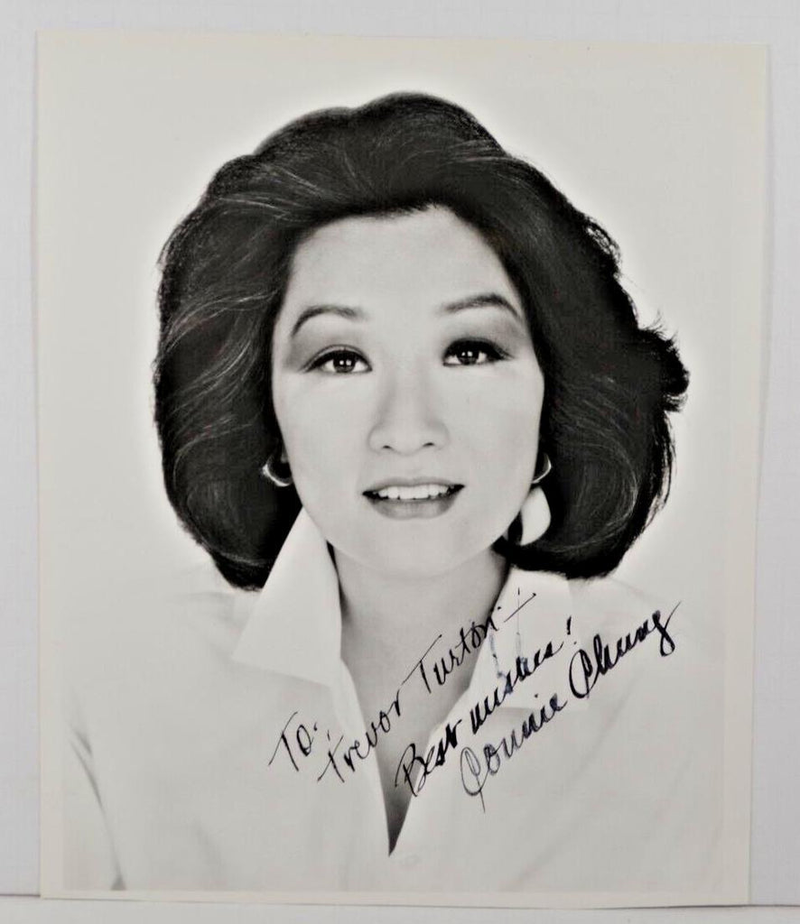 Connie Chung News Anchor Autographed 8"x9.75" Photo w/COA WWE6-49