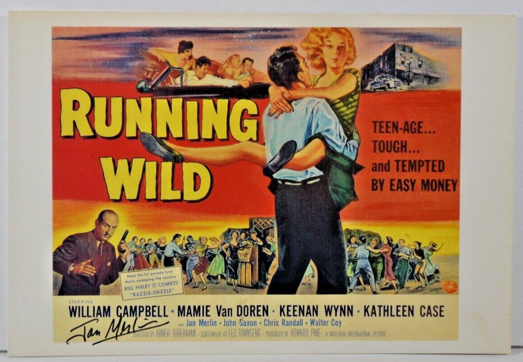 Jan Merlin Running Wild Autographed 5.5"x8" Postcard w/COA WWE6-74