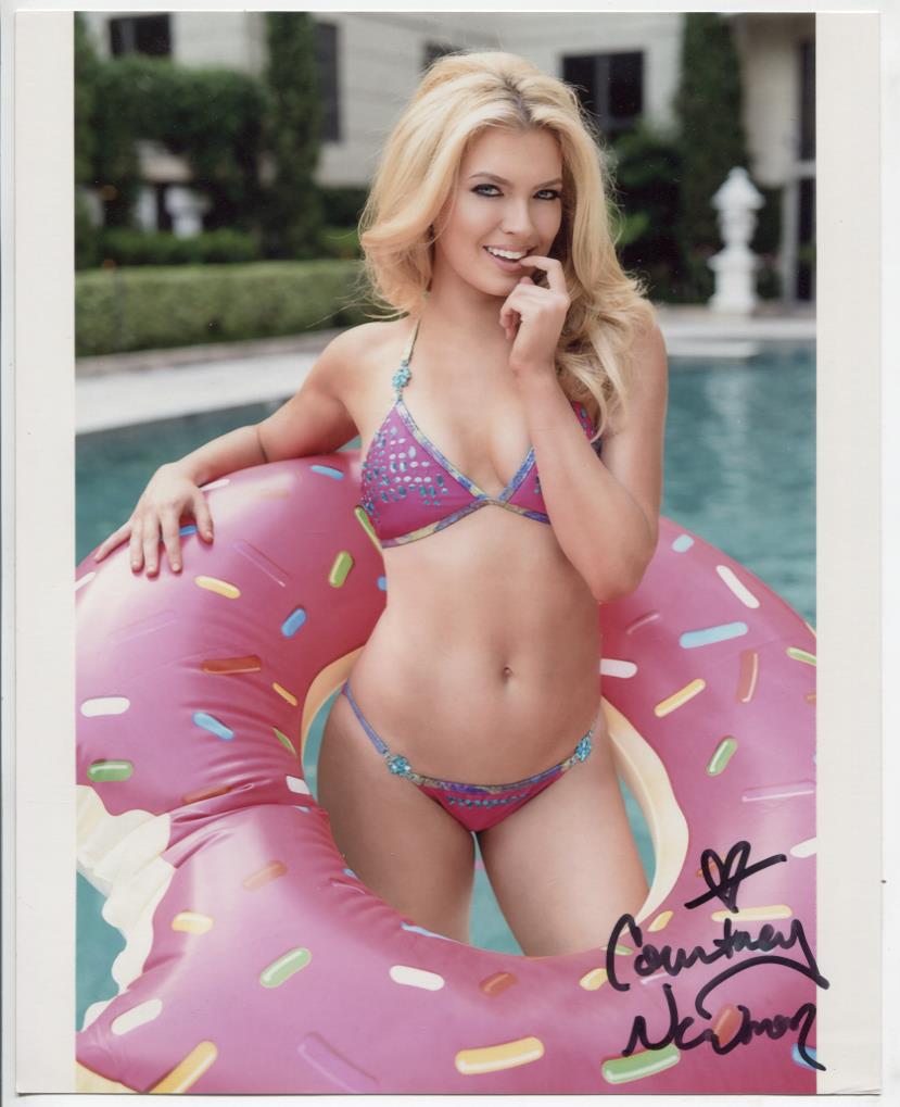 Courtney Newman Model Autographed 8"x10" Photo w/COA WWE7-51