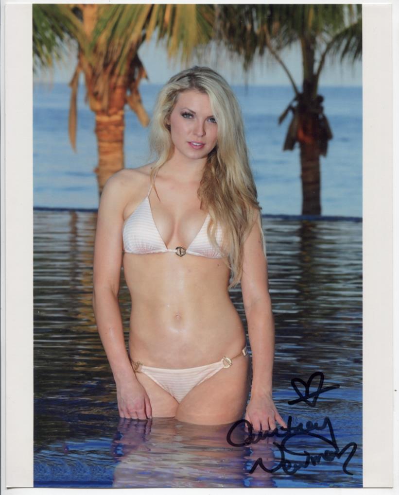 Courtney Newman Model Autographed 8"x10" Photo w/COA WWE7-52