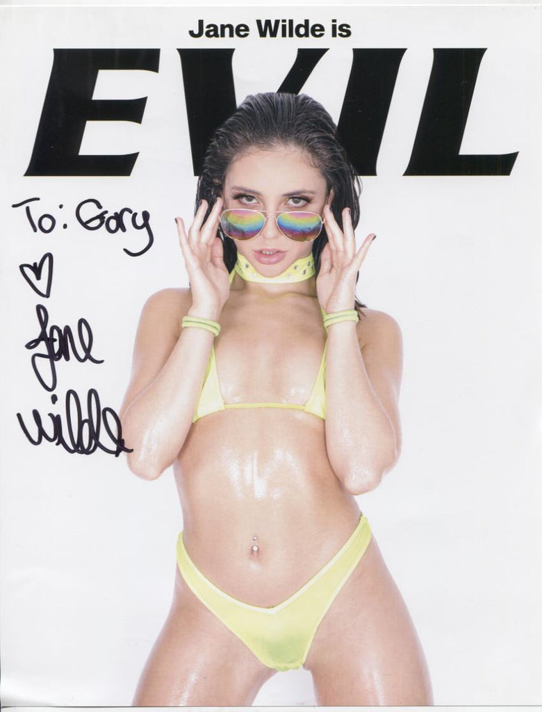 Jane Wilde Adult Actress Autographed 8.5"x11" Photo w/COA WWE7-41