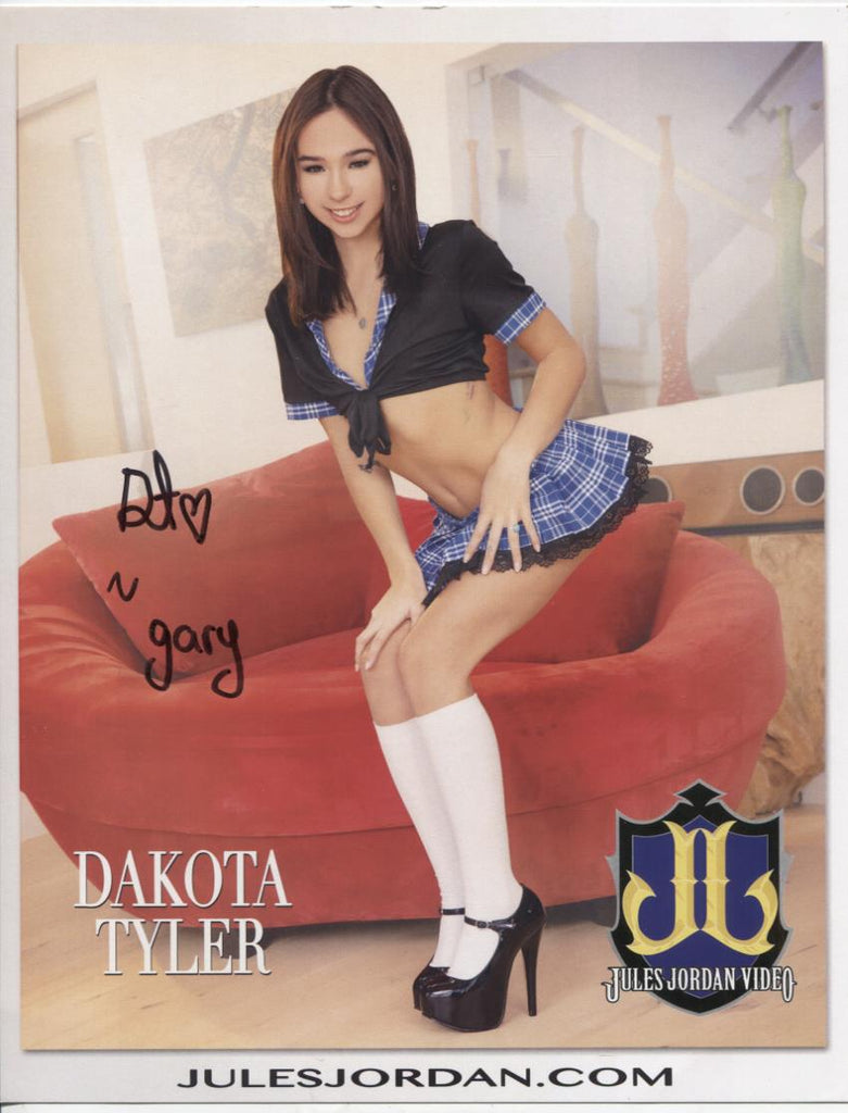 Dakota Tyler Adult Actress Autographed 8.5"x11" Photo w/COA WWE7-43
