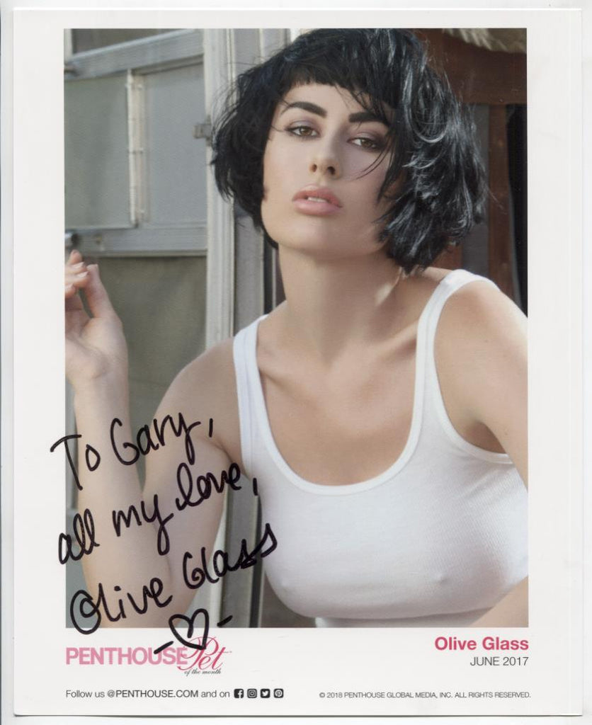 Olive Glass Penthouse Autographed 8"x10" Photo w/COA WWE7-109