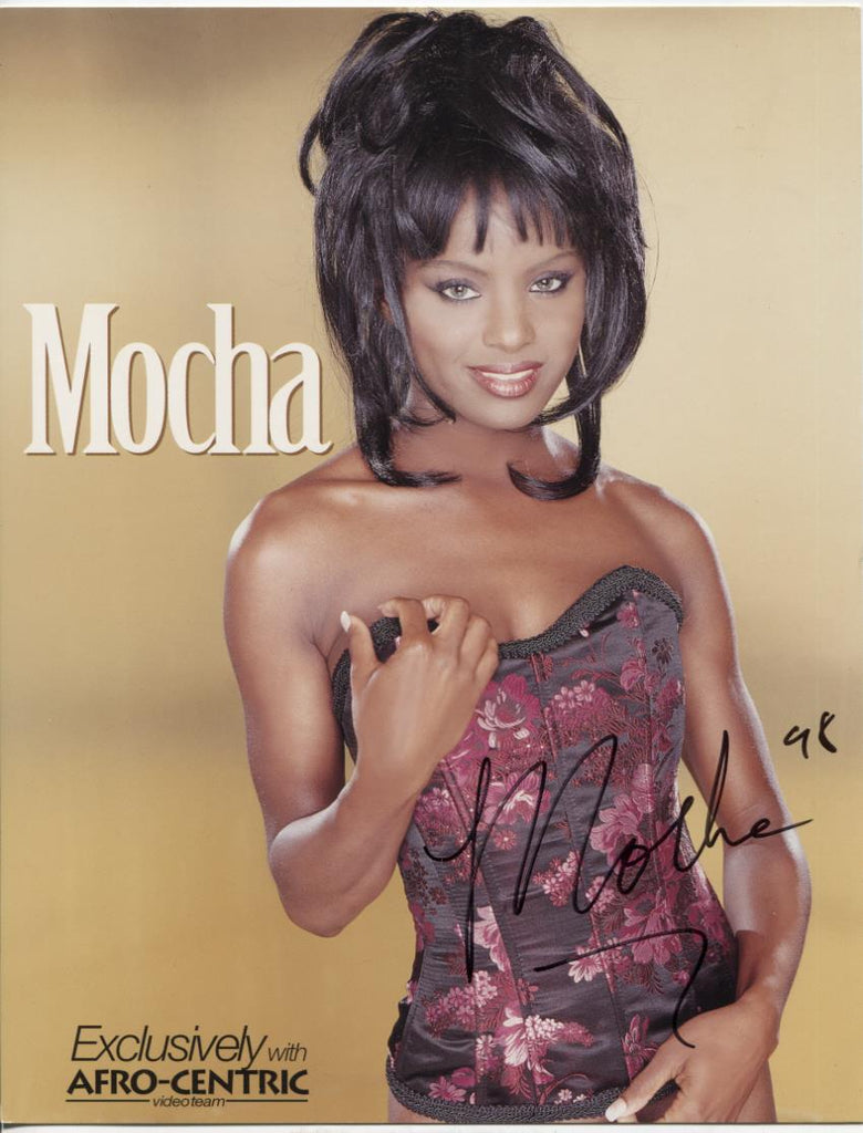 Mocha Adult Actress Autographed 8.5"x11" Promo Photo w/COA WWE7-142